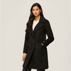 Soia & Kyo  — Evette Puffer Quilt Lined Wool Coat - Worn Twice 10/10 Condition